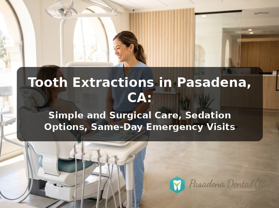 Modern dental treatment room at Pasadena Dental Office and Orthodontics, ready for a tooth extraction appointment