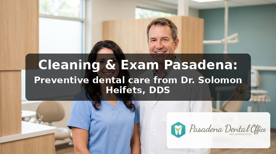 Dental Cleaning and Exam in Pasadena, CA - hygienist and Dr. Heifets treating patients at Pasadena Dental Office and Orthodontics